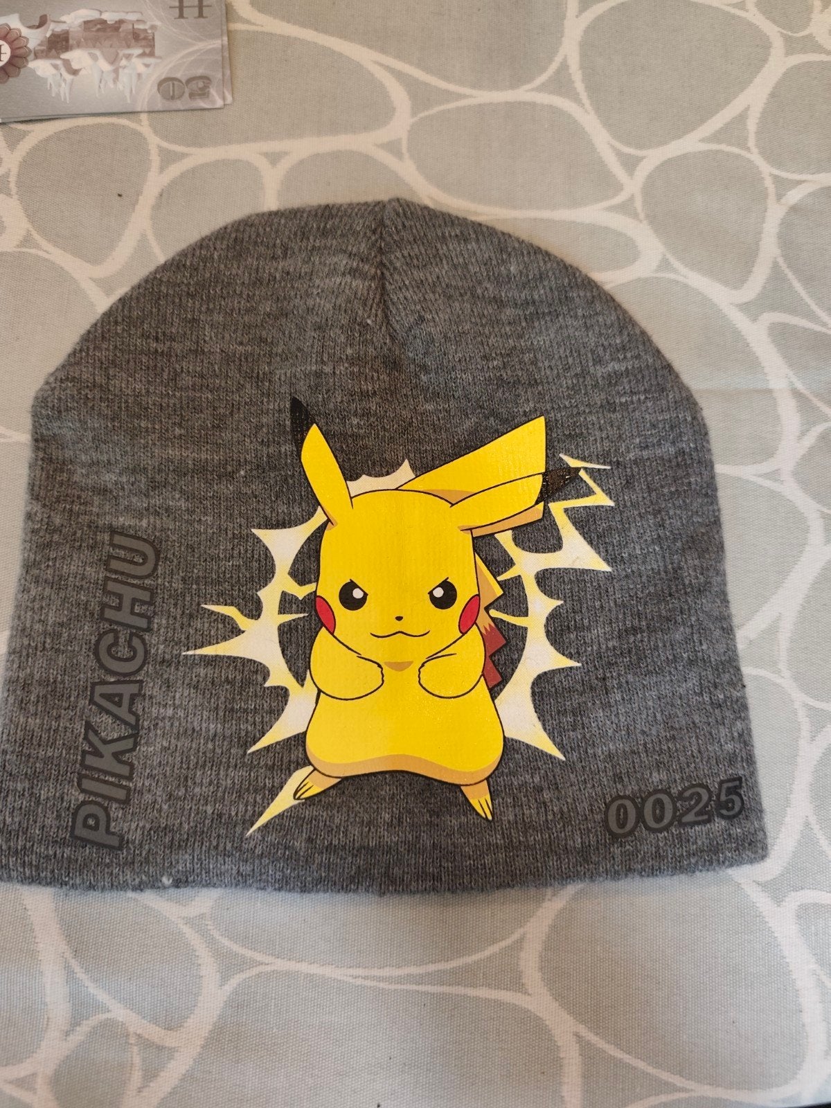Pikachu Muts - Grijs - Maat 53.5-56cm (6+ jaar), Kinderen en Baby's, Gebruikt, Jongetje of Meisje, Maat 56, Ophalen of Verzenden