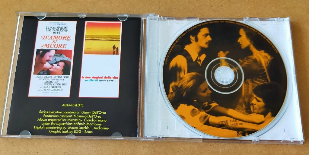D'Amore Si Muore Soundtrack CD Ennio Morricone Le Due Stagio, Ophalen of Verzenden, Zo goed als nieuw