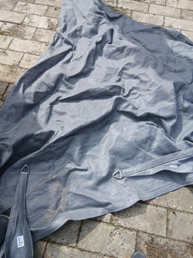 Driehoekig zonnescherm Nesling 5x2.5x2.5m, Ophalen of Verzenden, Knikarmscherm