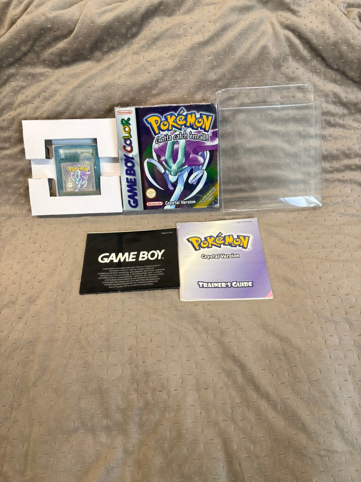 Pokémon Crystal Version CIB – Game Boy Color – Origineel, 1 speler, Ophalen of Verzenden, Zo goed als nieuw, Role Playing Game (Rpg)