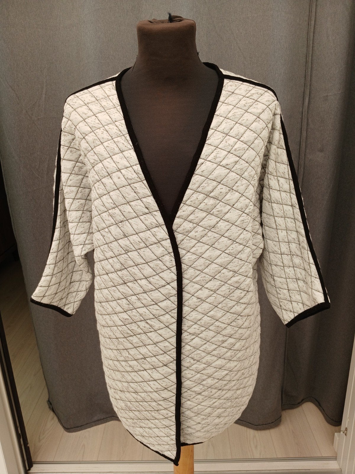Costes vest XS/S - Gequilt sweat kimono, Wit, Ophalen of Verzenden, Zo goed als nieuw, Costes