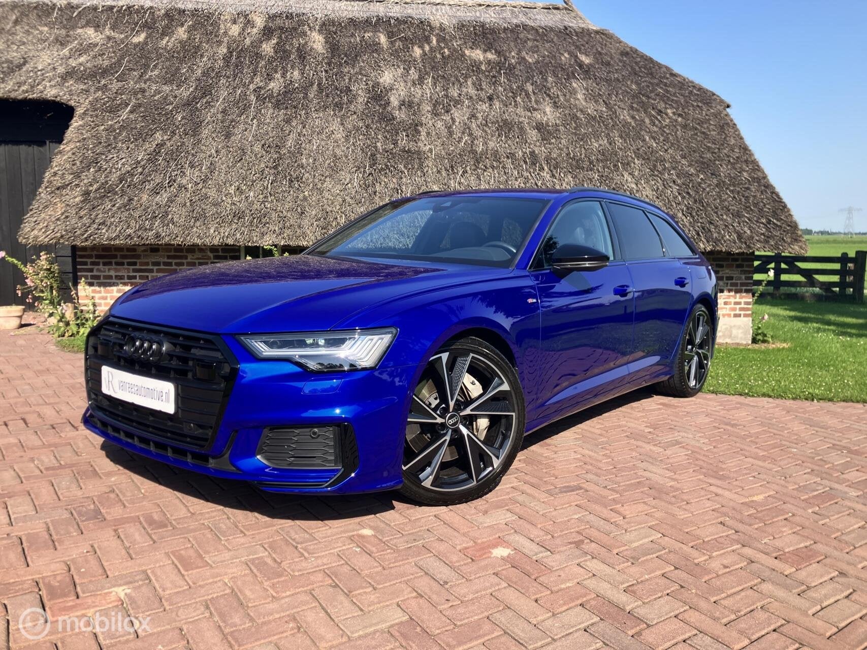 Audi A6 Avant 12/22 TFSI-e Quattro 2xS-Line 21" Ultra Blauw, Auto's, Automaat, 77 km/l, Gebruikt, Blauw