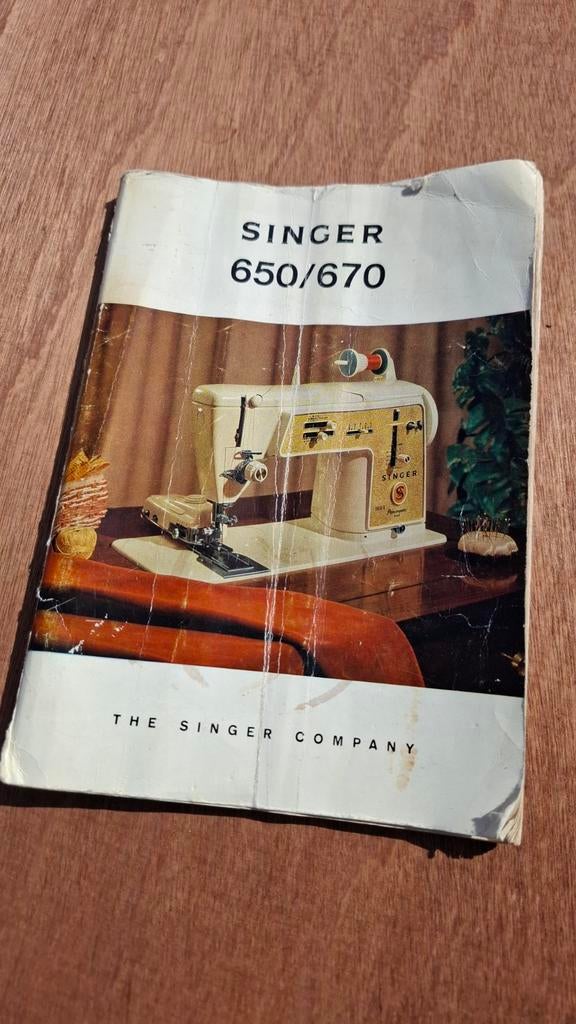 Originele Handleiding Singer 650 / 670 Golden Panoramic, Ophalen of Verzenden, Gebruikt, Toebehoren, Singer