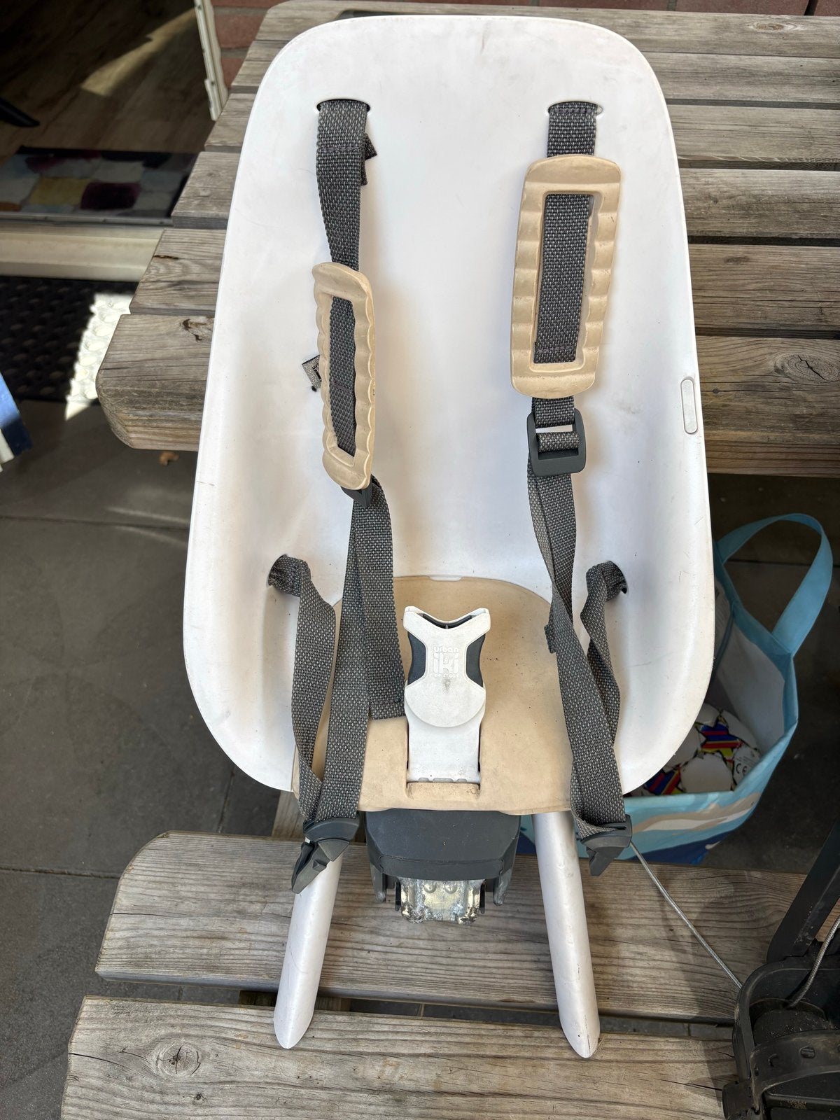 Urban Iki fietsstoeltje voorop, Ophalen, Gebruikt, 9 t/m 18 kg, Achterzitje