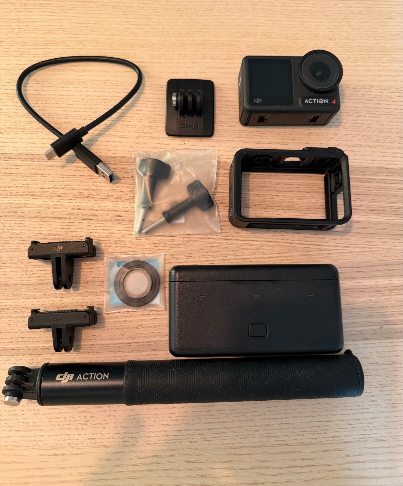 DJI Osmo Action 4 complete set + veel accessoires