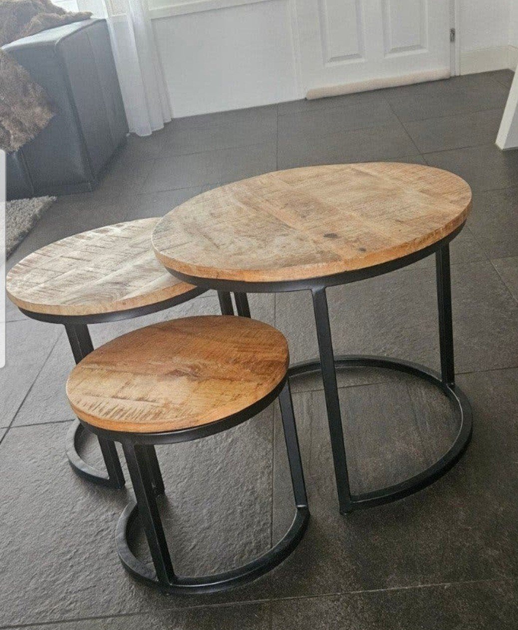 salontafel set van 3, Ophalen, Rond, 50 tot 100 cm