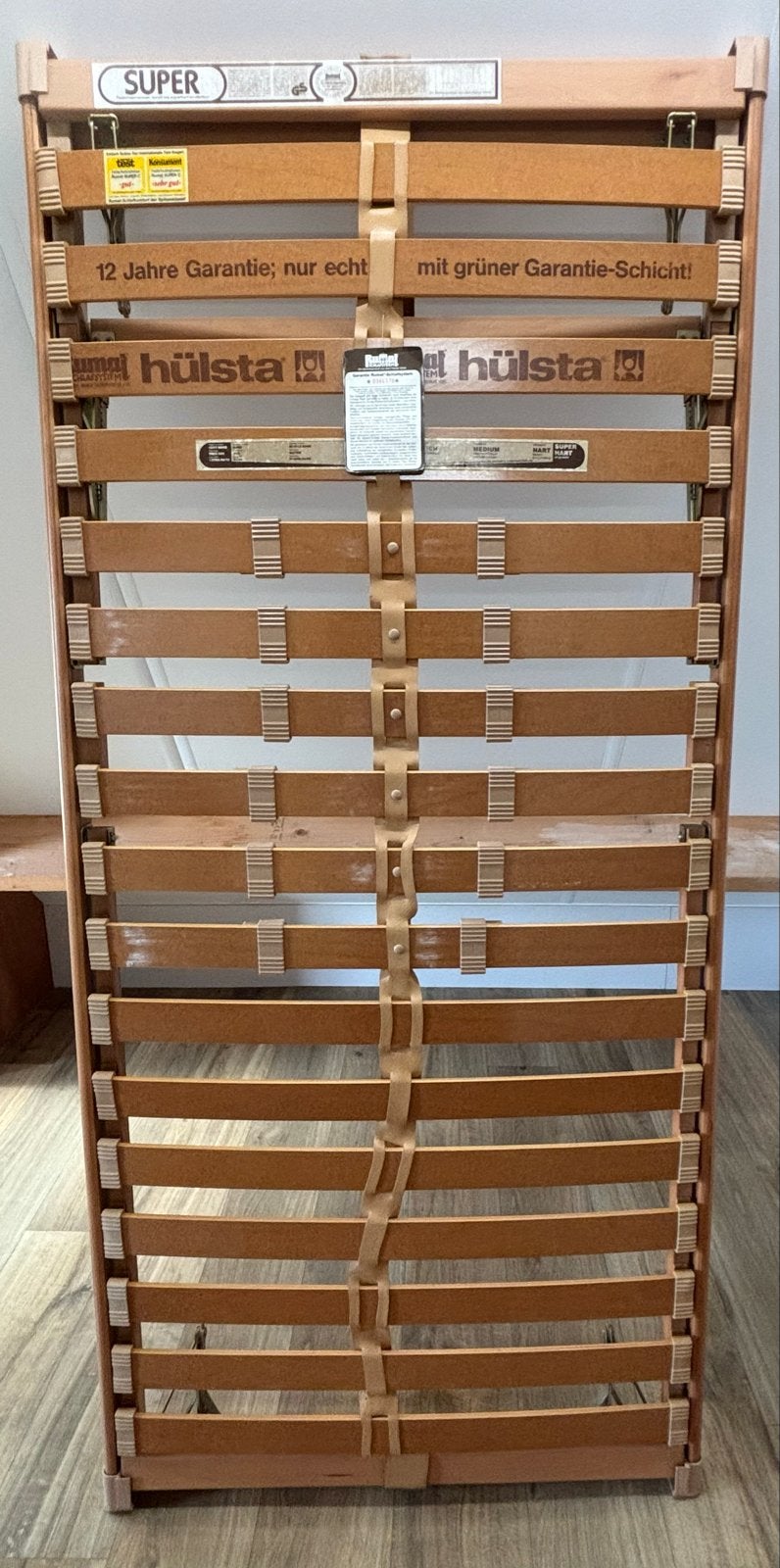 Hulsta lattenbodem 90x200 verstelbaar hoofd- en voeteneind, Gebruikt, 90 cm, Eenpersoons, Ophalen of Verzenden