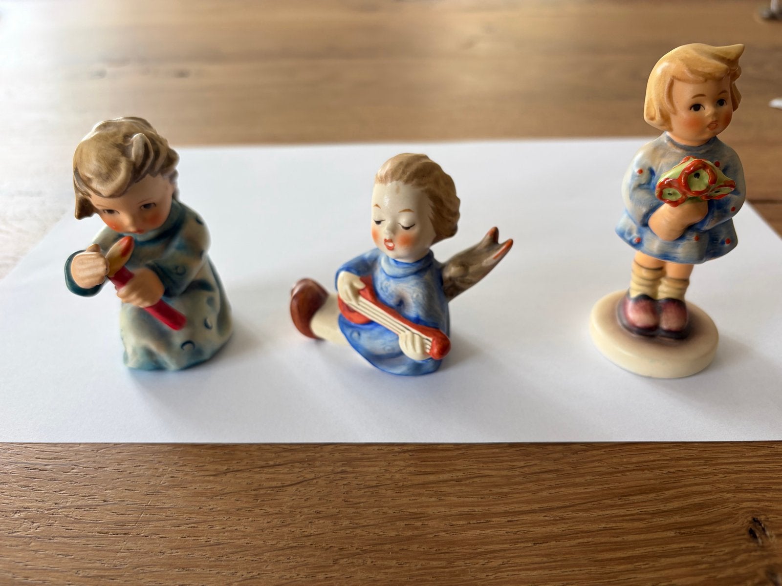 3 originele Goebel Hummels: Meisje, Engel met Luit, Engel me, Ophalen of Verzenden, Gebruikt, Hummel