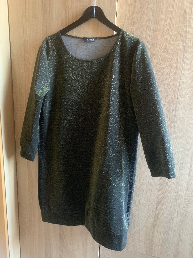 Glitter jurk draagmaat 38/40, Maat 38/40 (M), Zwart, Nieuw, Ophalen of Verzenden