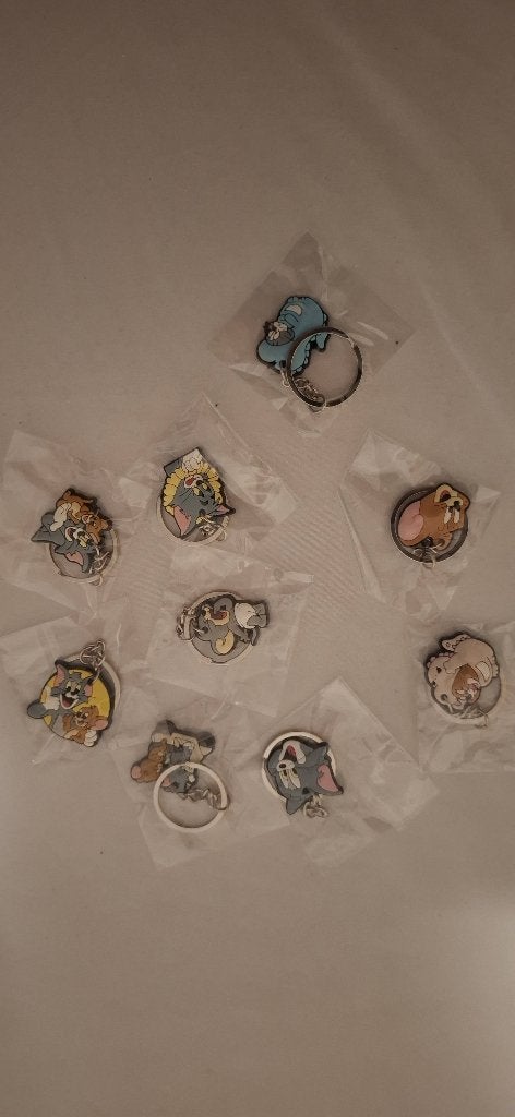 Tom en Jerry sleutelhangers, Ophalen of Verzenden, Overige figuren, Nieuw, Overige typen