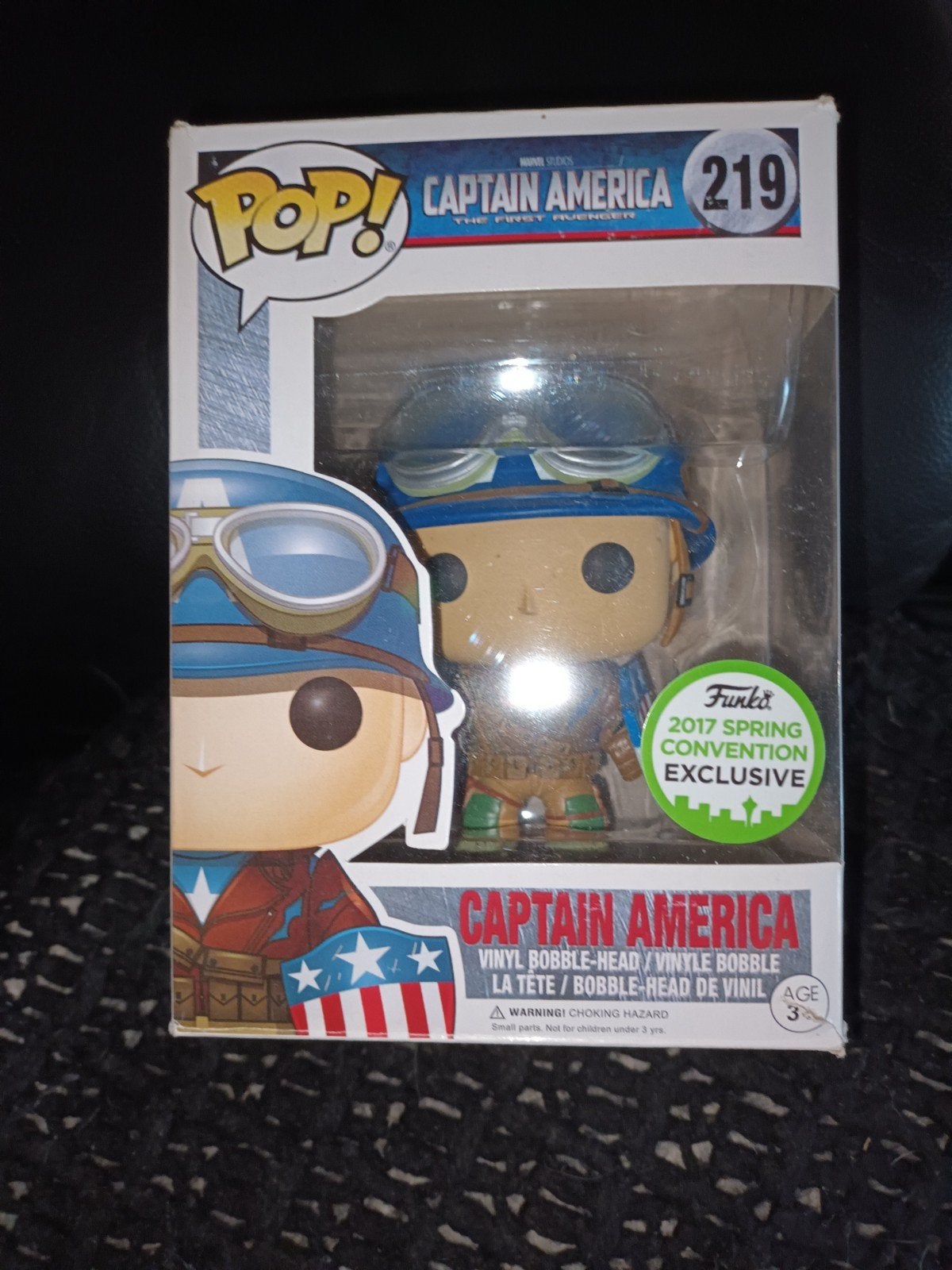 Funko Pop! Captain America 219 (2017 Spring Convention), Ophalen of Verzenden, Zo goed als nieuw