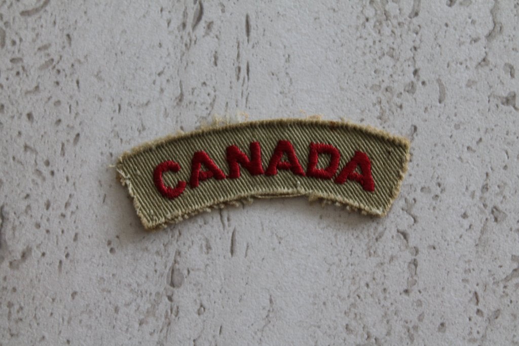Canadese Embleem CANADA WO2, Ophalen of Verzenden, Landmacht, Overige gebieden, Embleem of Badge