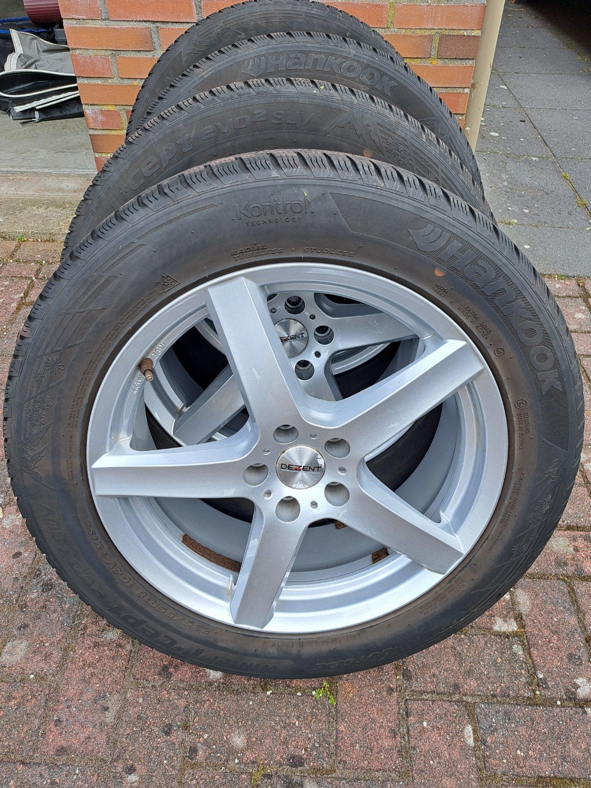 Set van 4 Dezent lichtmetalen velgen, Ophalen, 18 inch, Velg(en), Winterbanden