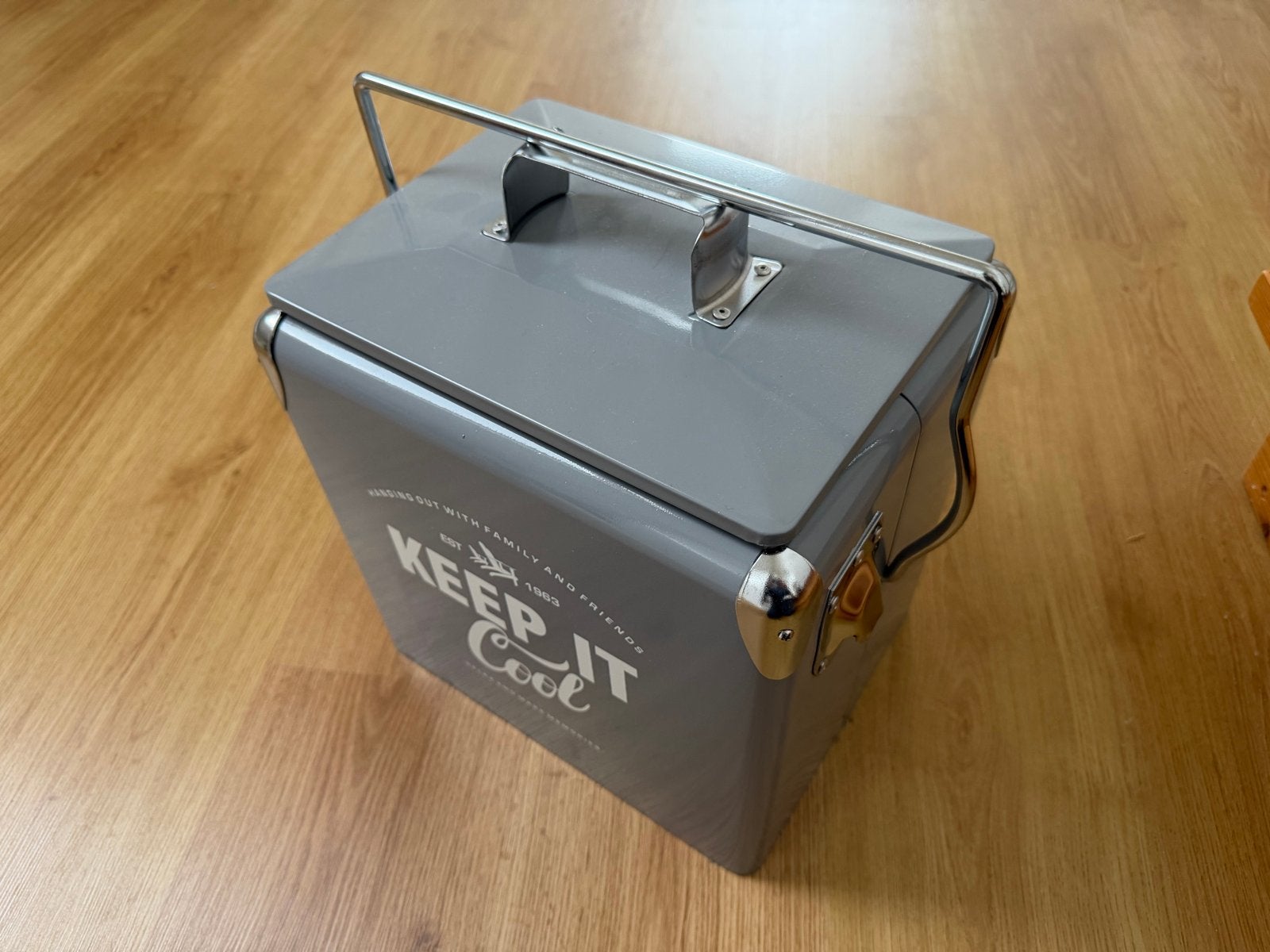 Koelbox "Keep it Cool" - Grijs, 13 liter inhoud, Caravans en Kamperen, Koelboxen, Verzenden, Nieuw, Koelbox, Koelelement