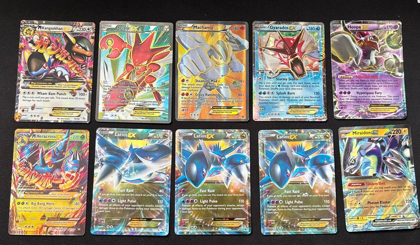 Pokemon EX kaarten — allemaal NM, behalve de machamp (EX/GD), Ophalen of Verzenden, Zo goed als nieuw, Meerdere kaarten