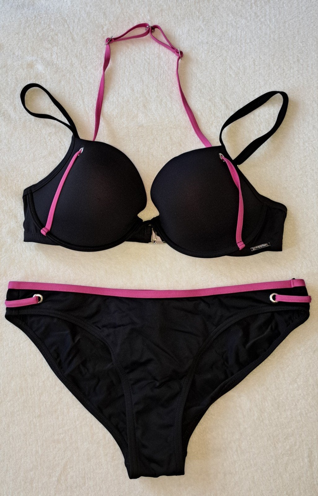 Sapph bikini zwart/roze maat 75D / M, Zwart, Ophalen of Verzenden, Zo goed als nieuw, Sapph