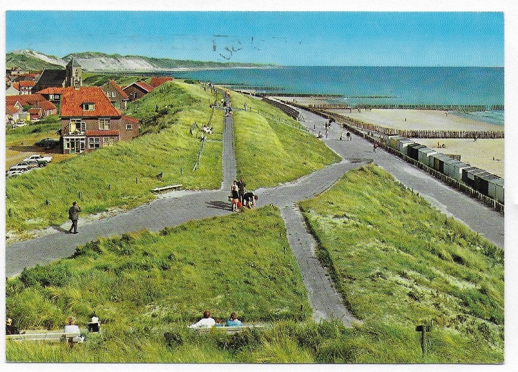 Zoutelande gelopen Ansichtkaart ( B4318 ), Ophalen of Verzenden, 1980 tot heden, Gelopen