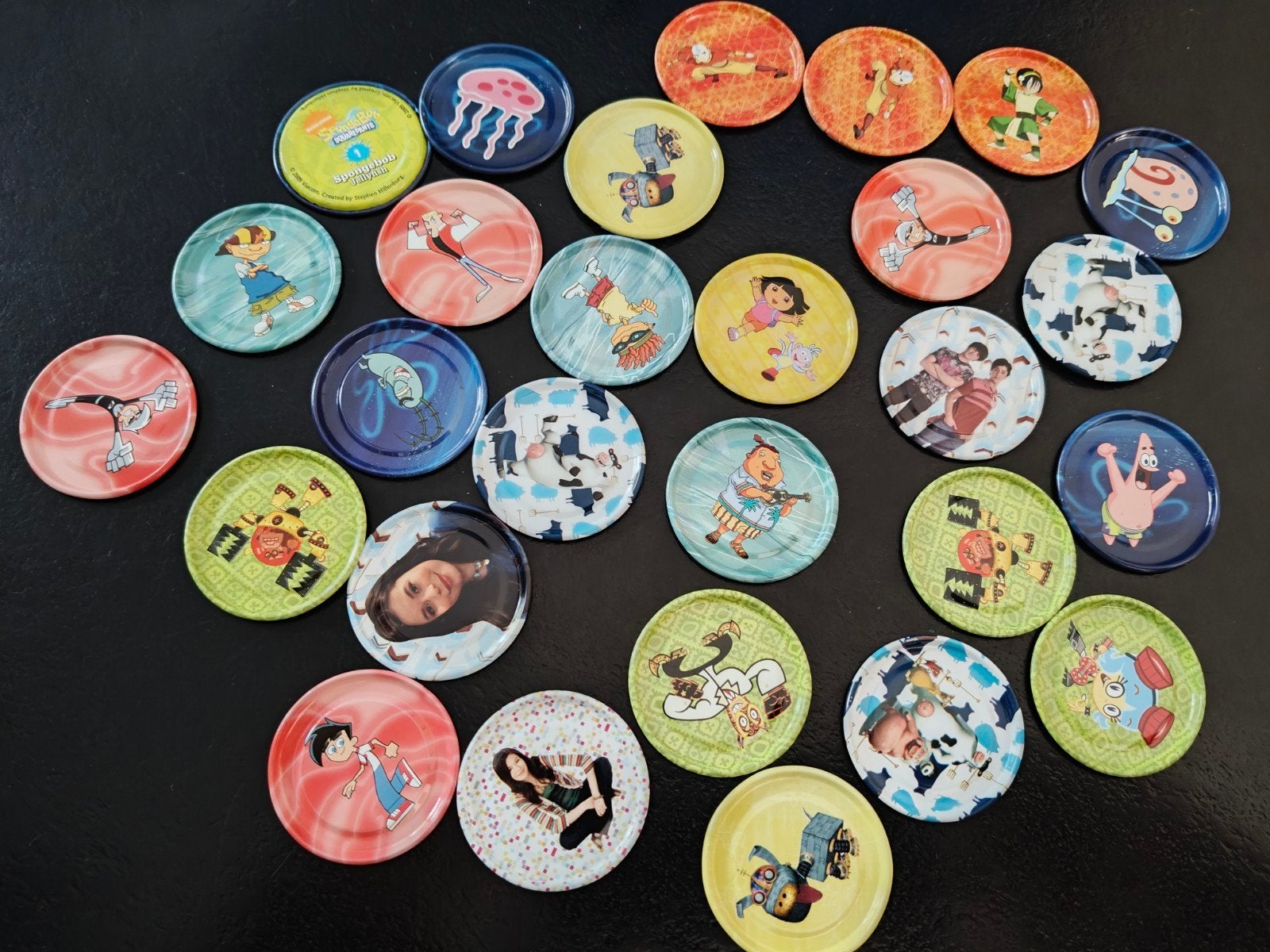 Collectie diverse Flippo's en Pogs, Ophalen, Gebruikt