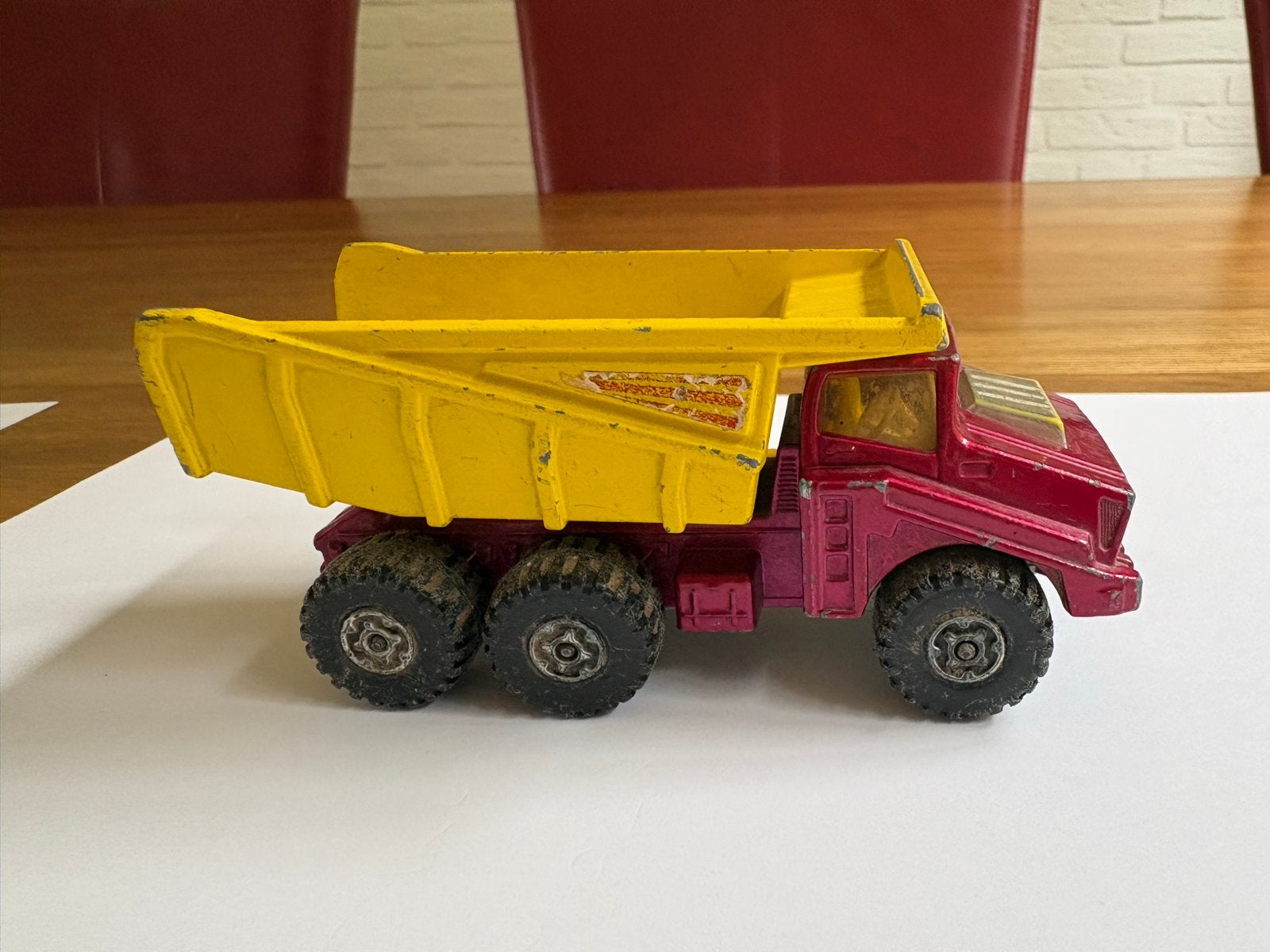 Matchbox K-4 Big Tipper (1973) en K-9 Fire Tender (1972), Ophalen, Gebruikt