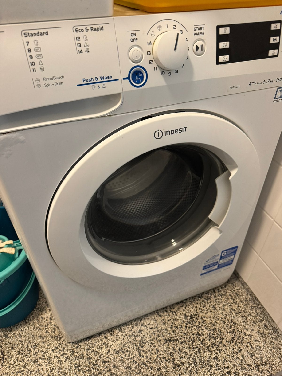 Wasmachine, Ophalen, Zo goed als nieuw, 1200 tot 1600 toeren, 85 tot 90 cm
