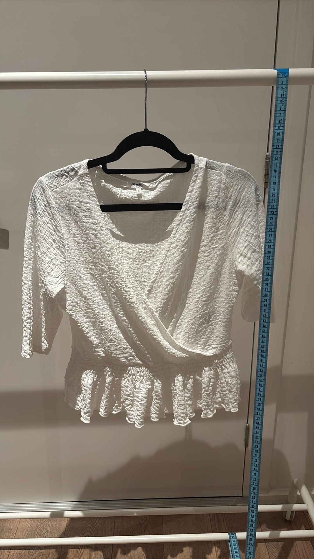 Witte blouse drie kwart mouw, Ophalen of Verzenden, Zo goed als nieuw, Wit, Lange mouw