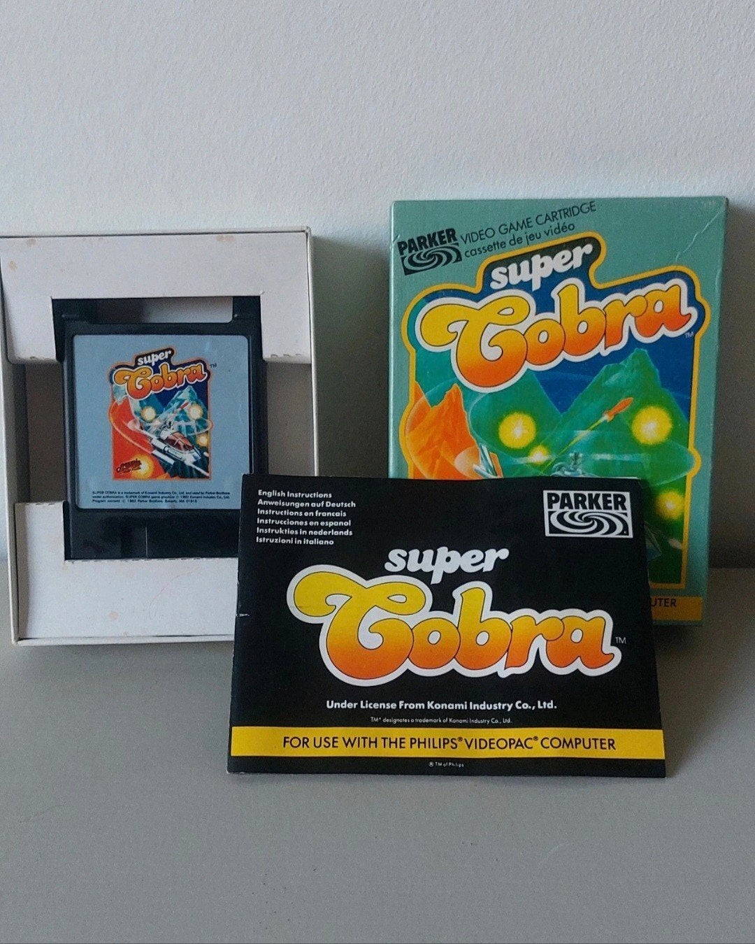 Super Cobra (Parker) voor Philips Videopac Computer, Ophalen of Verzenden, Gebruikt, Zonder controller, Overige modellen