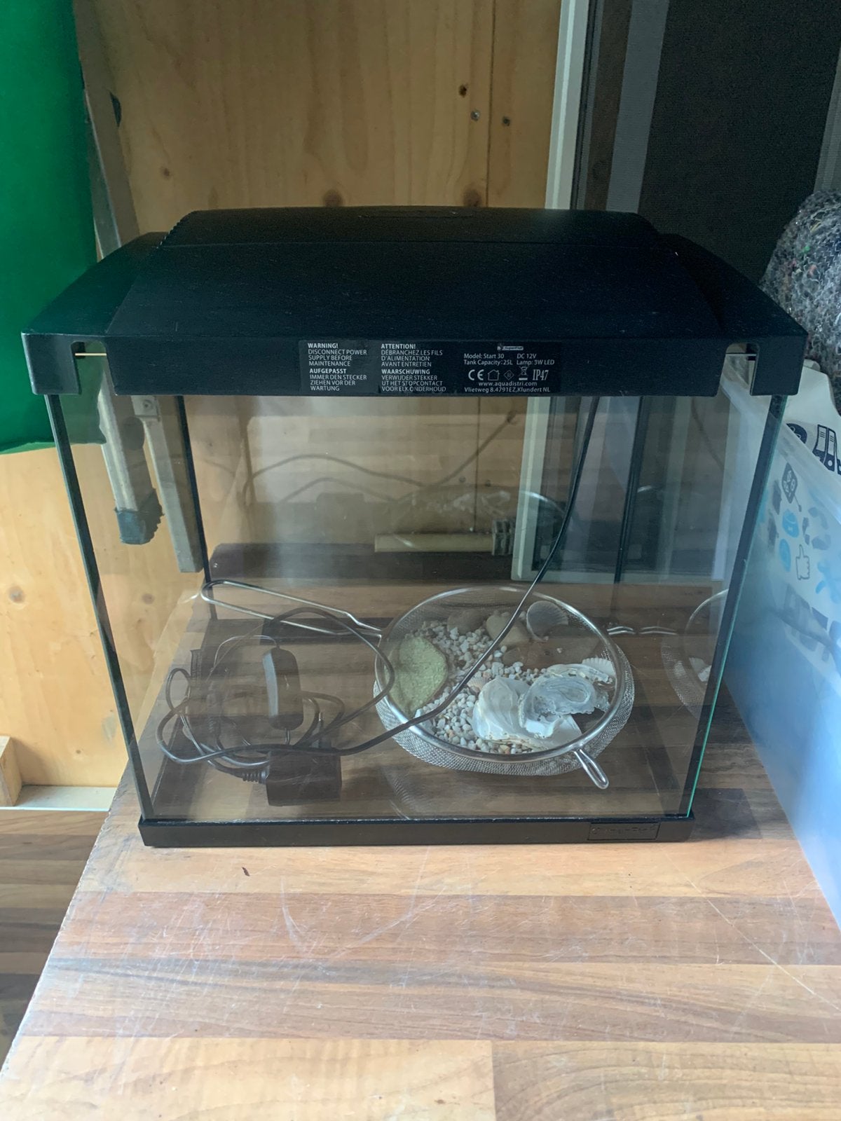 Awuarium  voor vis met toebehoren, Dieren en Toebehoren, Ophalen, Zo goed als nieuw, Leeg aquarium