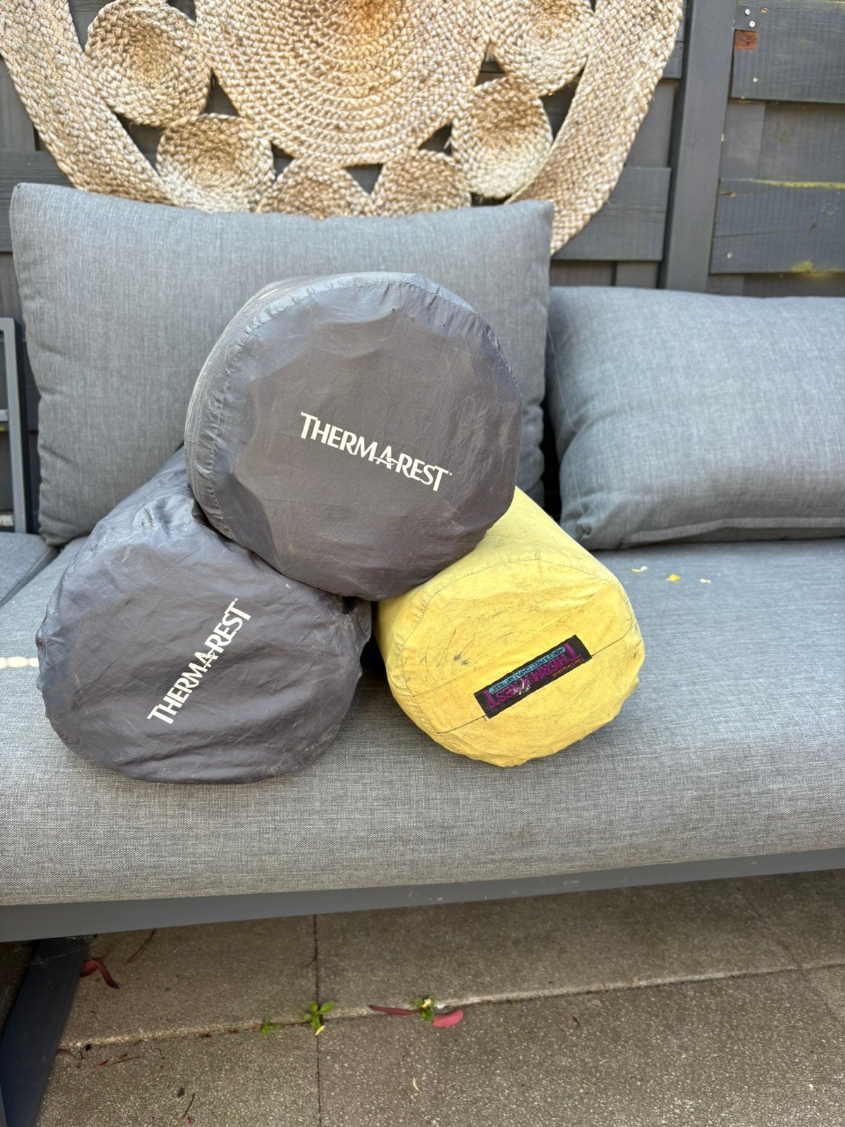 Therm A Rest 3x zelfopblazende slaapmat basecamp, Ophalen of Verzenden, Gebruikt, 1-persoons