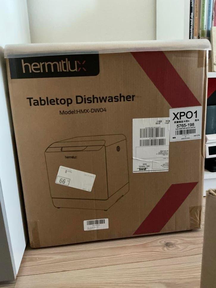 Hermitlux HMX-DW04 Tafelmodel Vaatwasser - Nieuw in doos, Witgoed en Apparatuur, Vaatwasmachines, Ophalen, Minder dan 85 cm, Minder dan 10 liter