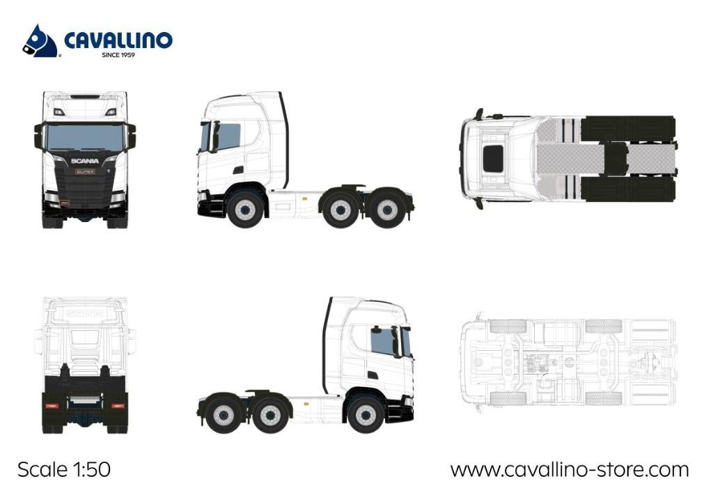 Cavallino - Basic Line: - Scania S Highline 6x2, Ophalen of Verzenden, Nieuw, Bus of Vrachtwagen, Overige merken