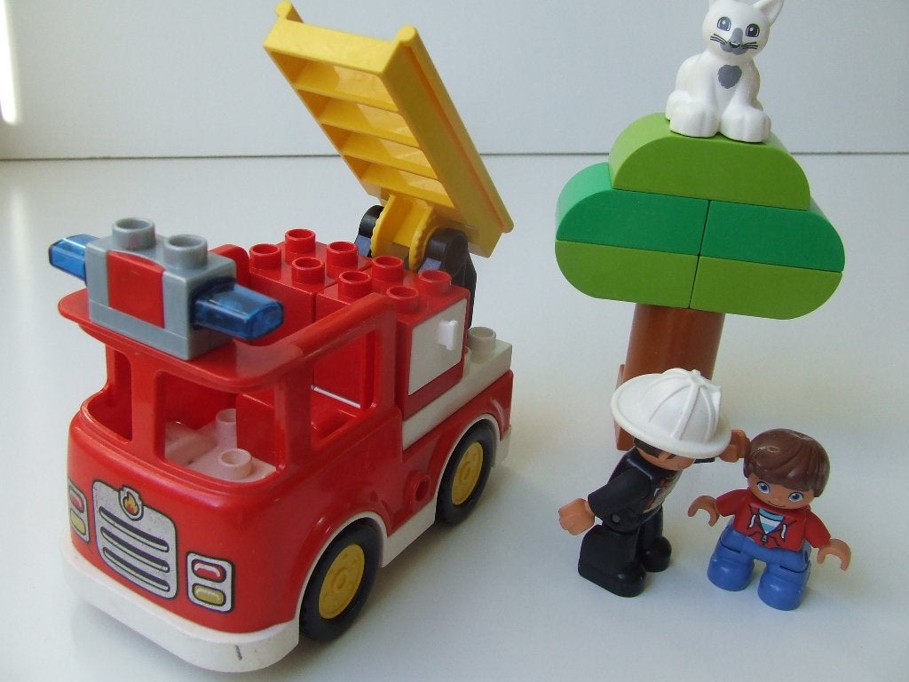 Duplo set 10901 – Brandweertruck / Fire Truck (compleet), Gebruikt, Ophalen of Verzenden, Compleet, Duplo