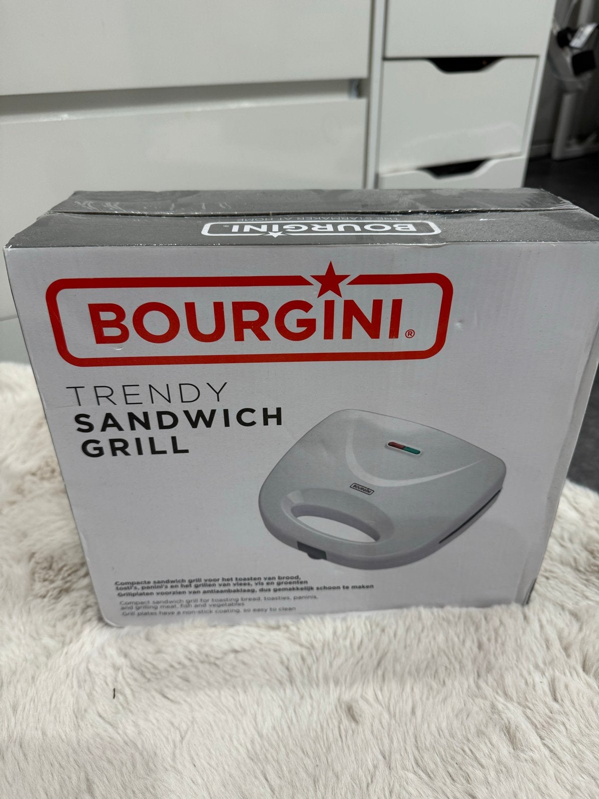 Bourgini Trendy Sandwich Grill - Nieuw in doos, Ophalen of Verzenden, Nieuw