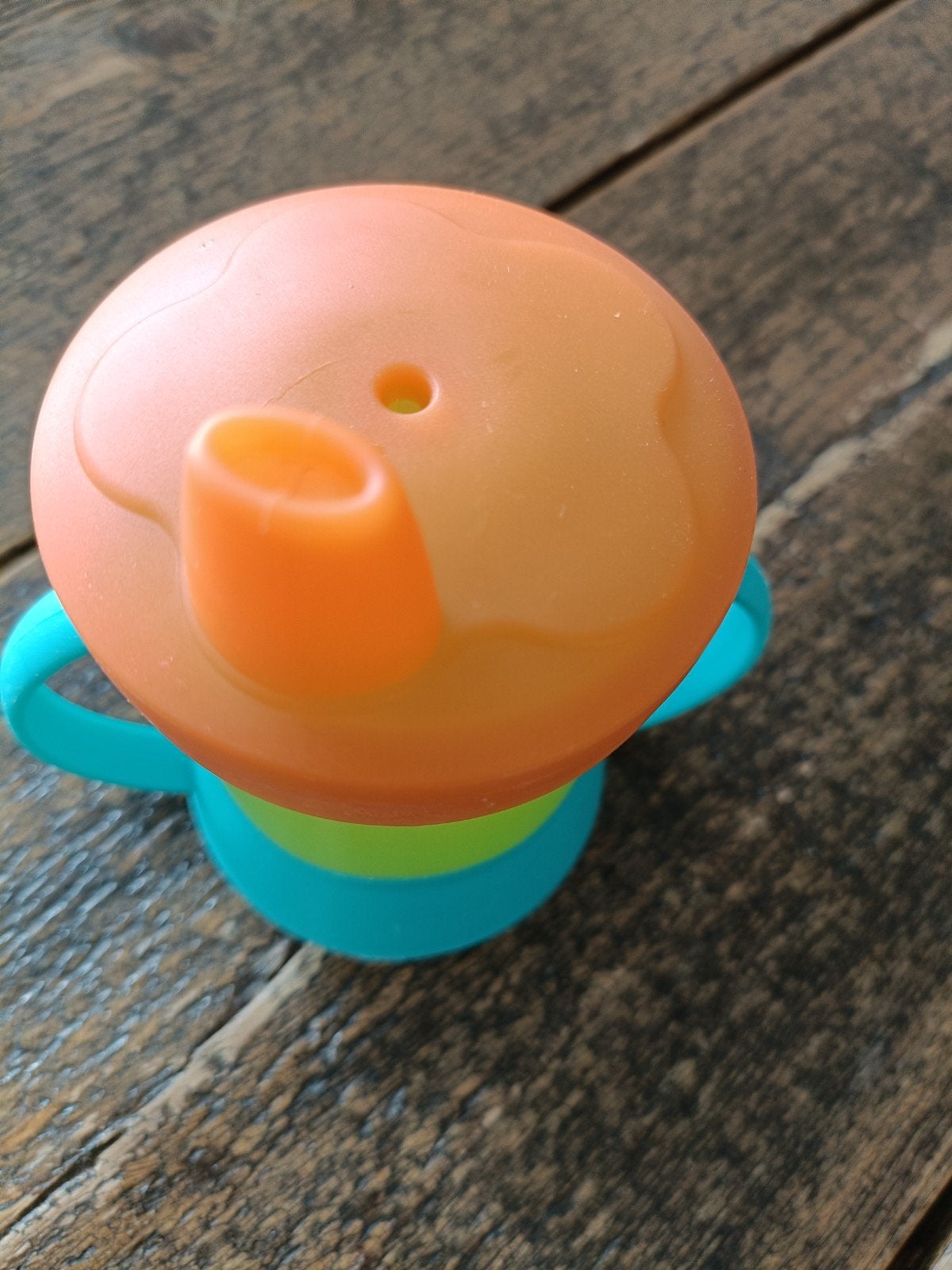 Tupperware Antilek Tuitbeker - Groen/Blauw/Oranje, Ophalen of Verzenden, Gebruikt