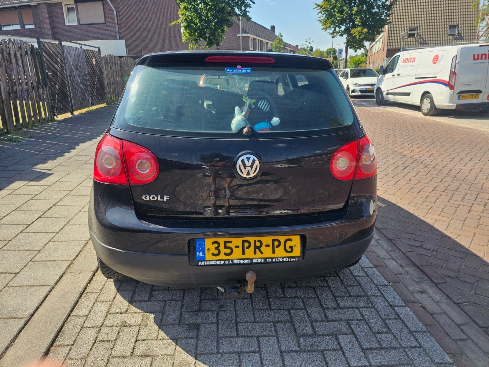 Volkswagen Golf 1.6 16V FSI 85KW 5D 2004 Zwart, Auto's, Voorwielaandrijving, 4 cilinders, 620 kg, Zwart