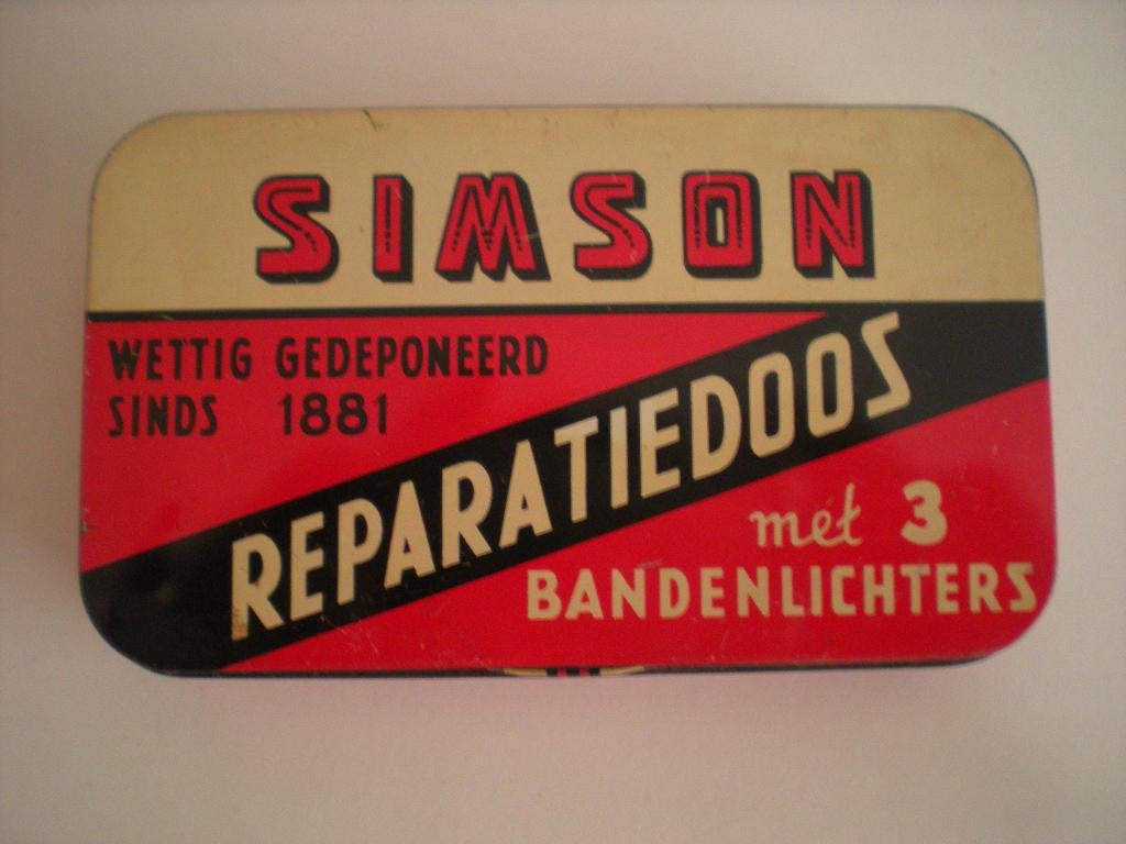 SIMSON REPARATIEBLIKJE, Ophalen of Verzenden, Gebruikt, Overige, Overige merken