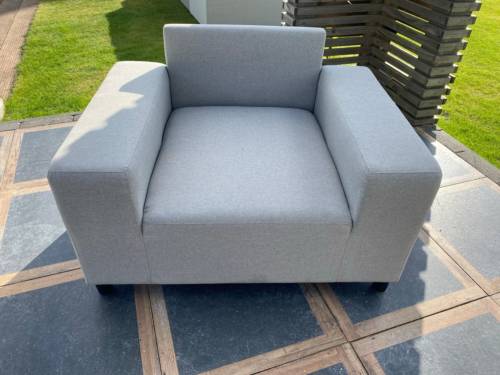 All Weather Lounge Stoel - Comfortabel en Duurzaam, Ophalen, Zo goed als nieuw, Eén, Stof