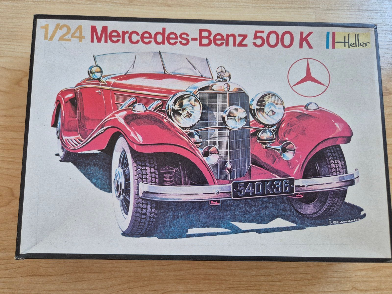 Heller 1/24 Mercedes-Benz 500 K Modelbouwkit, Auto, 1:32 tot 1:50, Nieuw, Ophalen of Verzenden