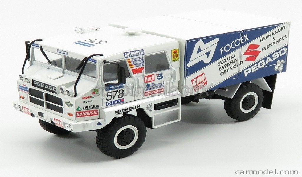 Pegaso 3046 DAKAR rally truck 1990 1:43 Atlas, Ophalen of Verzenden, Nieuw, Bus of Vrachtwagen, Overige merken