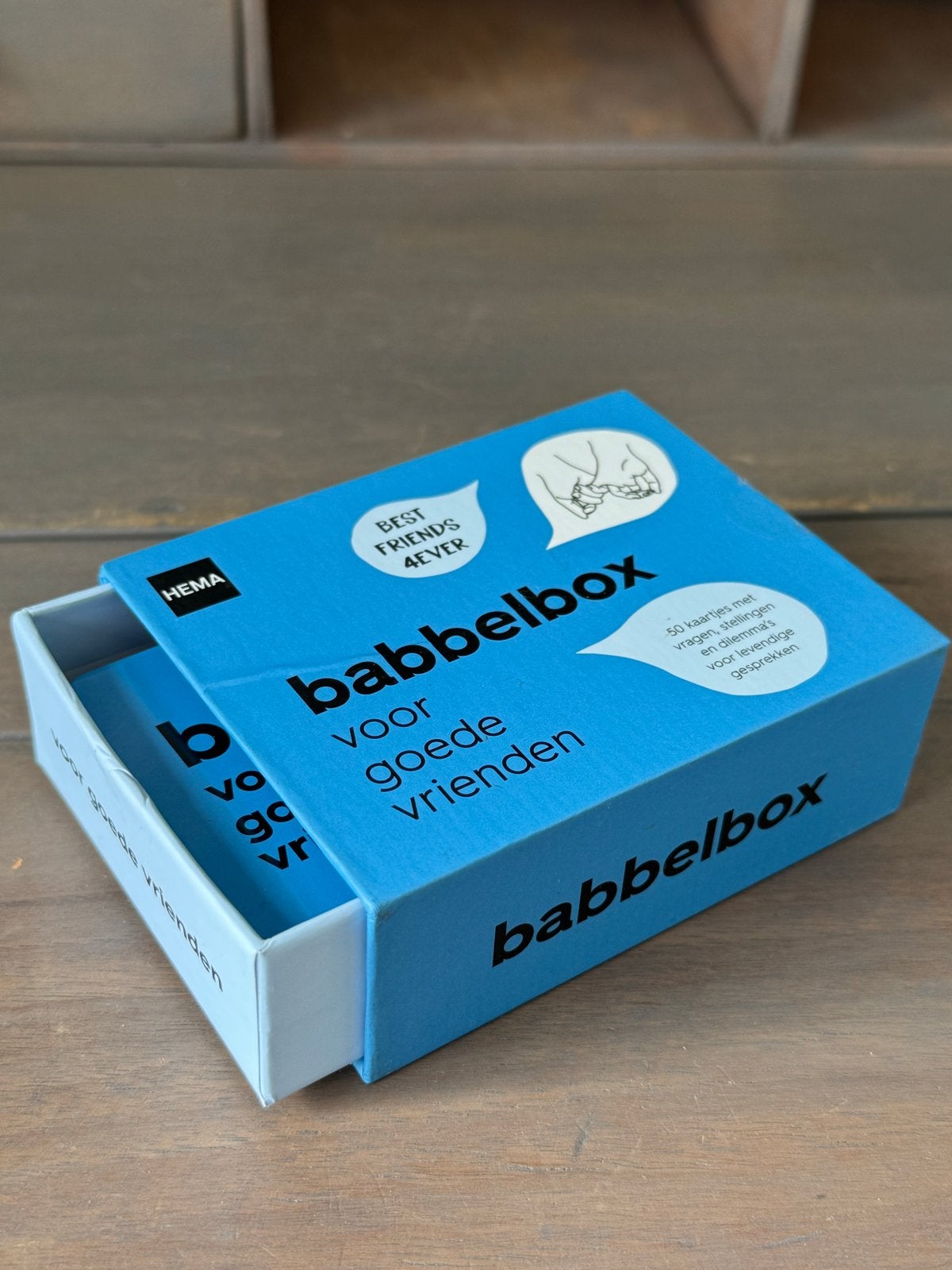 Babbelbox voor goede vrienden - HEMA kaartspel, Ophalen of Verzenden, Zo goed als nieuw