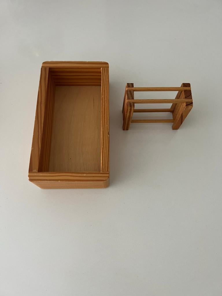 Houten poppenhuis bad met handdoekenrekje, Ophalen of Verzenden, Poppenhuis