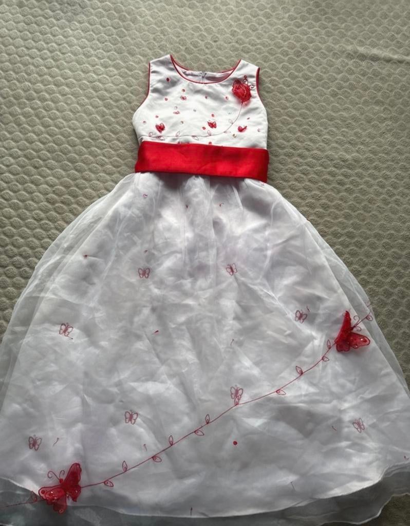 Elegante Galajurk voor Meisjes - Vlinders maat 152, Kinderen en Baby's, Ophalen of Verzenden, Zo goed als nieuw, Meisje