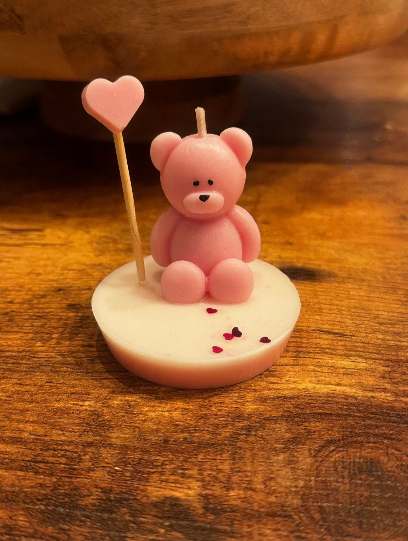 Handgemaakte beertjeskaarsen geboorte / babyshower bedankjes, Ophalen, Zo goed als nieuw