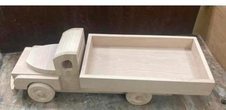 unieke houten vrachtauto, Kinderen en Baby's, Speelgoed | Houten speelgoed, Ophalen of Verzenden, Nieuw
