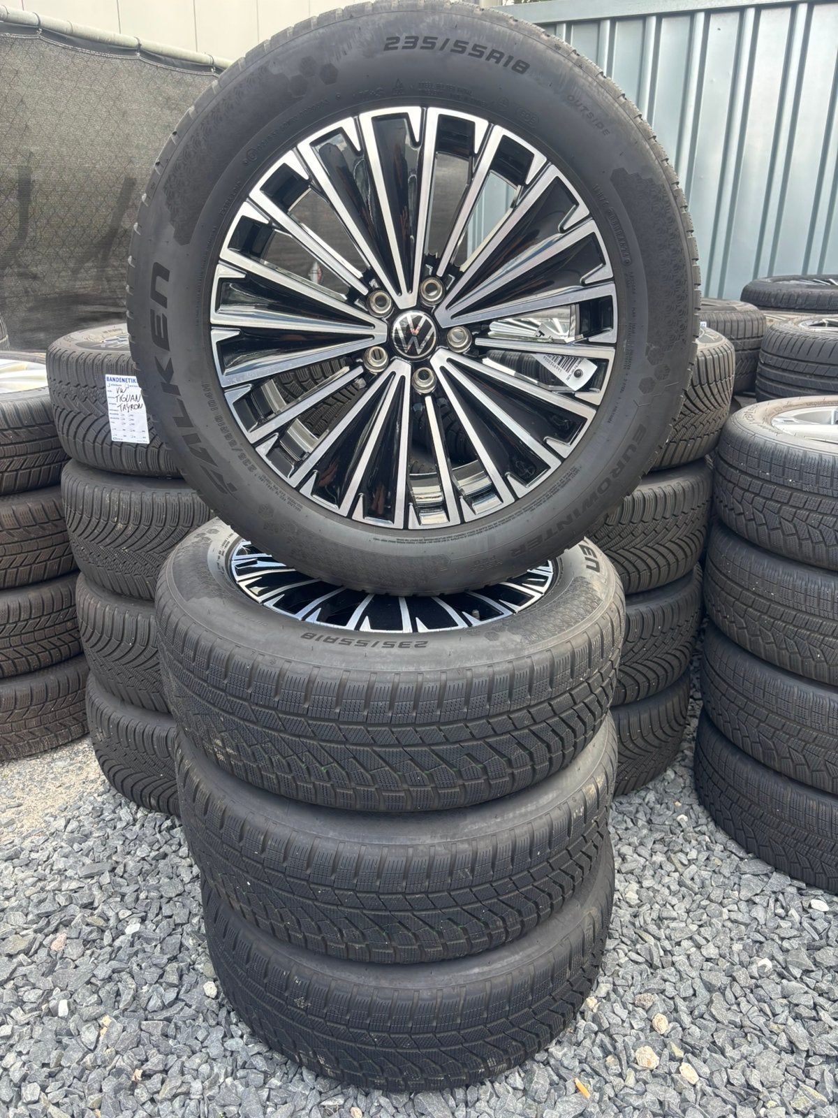 Vw Tiguan III en Tayron Napoli velgen, Ophalen, 18 inch, Gebruikt, Banden en Velgen