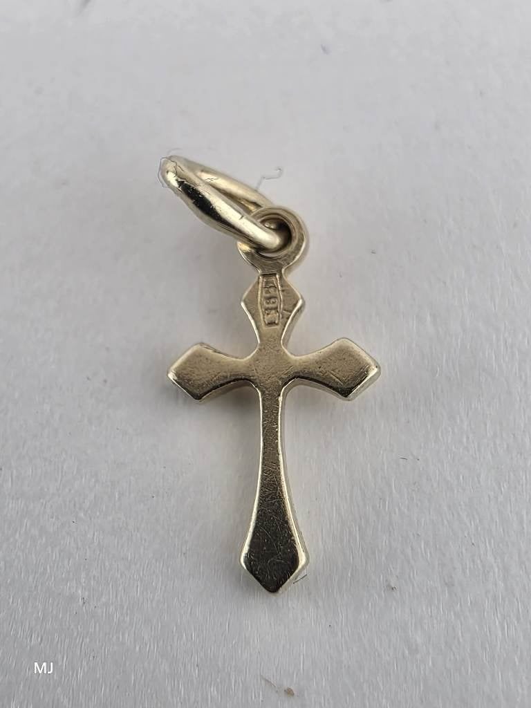Gouden hanger kruisje                                   G101, Gebruikt, ., Ophalen of Verzenden, .