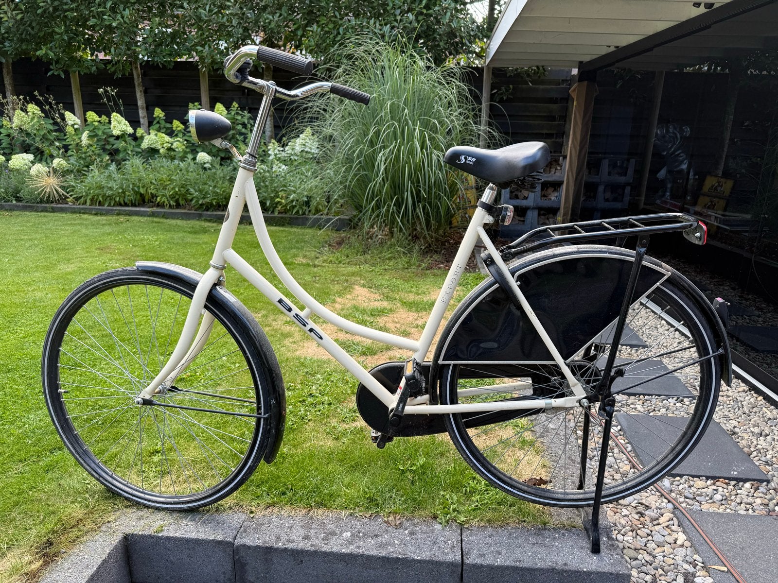 BSP Damesfiets - Crème met Zwarte Details, Fietsen en Brommers, Fietsen | Dames | Damesfietsen, Trommelrem, Ophalen, Overige merken