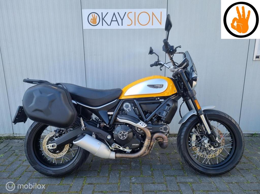 Mooie Ducati Scrambler Icon 800 (bj 2017) met leuke opties!, Motoren, Motoren | Ducati, Bedrijf, Overig, meer dan 35 kW, ABS, LED Verlichting