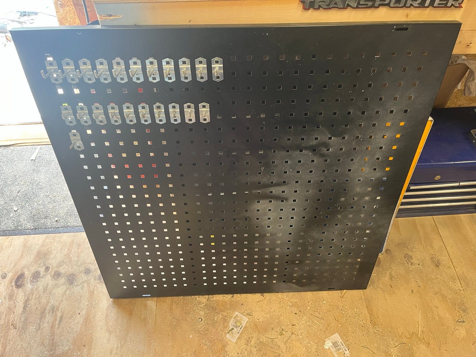 Gereedschapsbord 100x100 cm met haken, Doe-het-zelf en Verbouw, Gereedschap | Handgereedschap, Ophalen, Gebruikt, Gereedschapsopslag