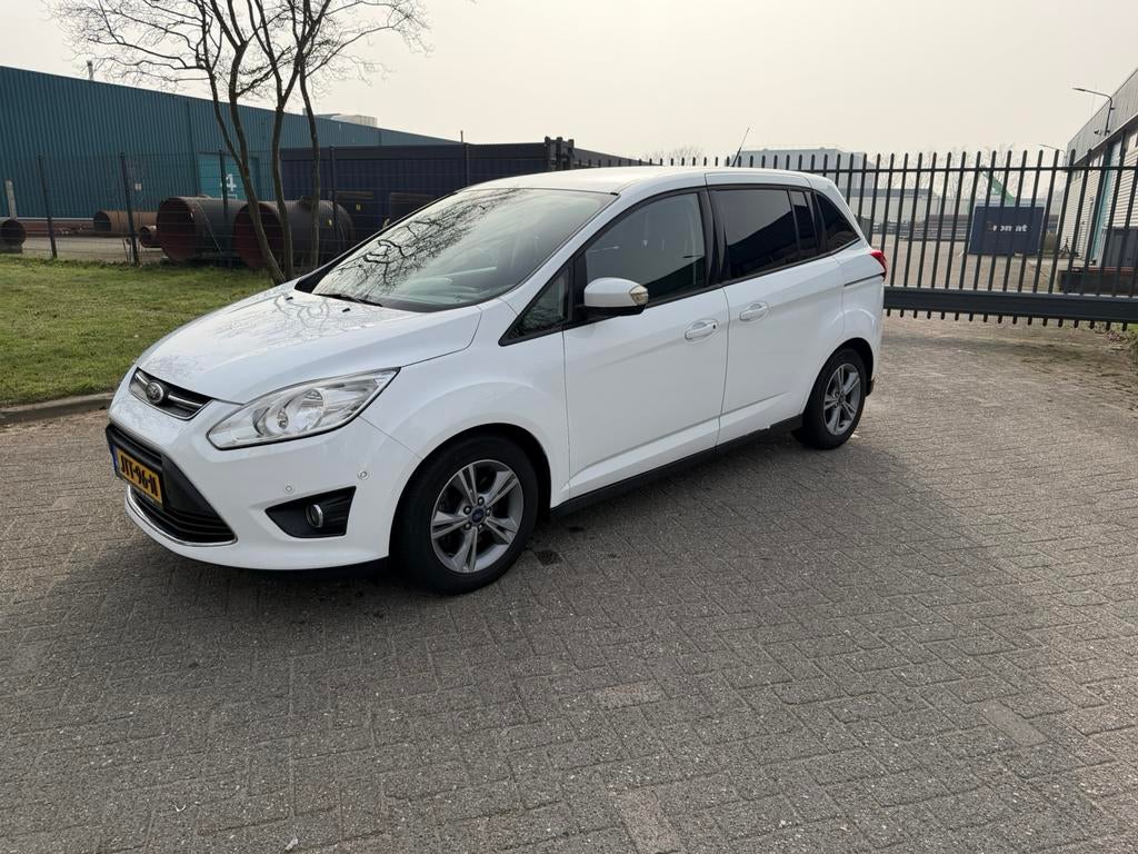 Ford Grand C-Max 1.0 92KW Ecoboost 2015 Wit, Auto's, 745 kg, Wit, Bedrijf, Handgeschakeld