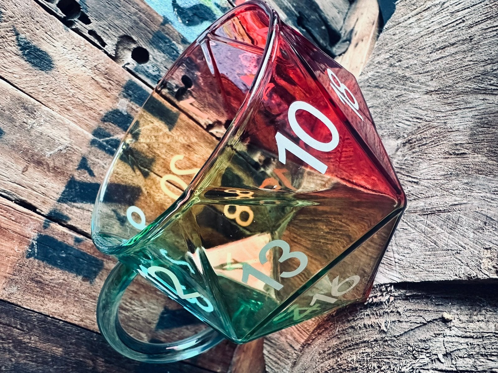 DND glas / D&D glas / D20 glas / nieuw (meerdere aanwezig), Ophalen of Verzenden, Nieuw, Overige soorten